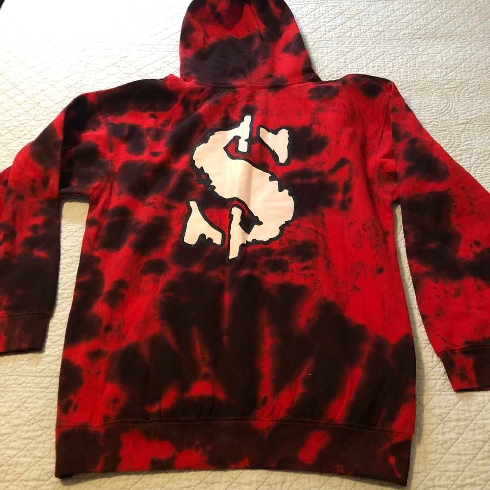 Just Cash tie dye hoodie. Size XL. - Picture 2 of 10